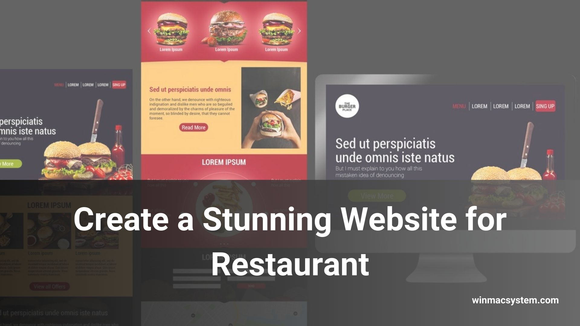 Create a Stunning Website for Restaurant